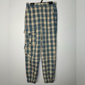 Joelle Daphné plaid cargo pants size XS